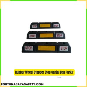 Rubber Wheel Stopper Stop Ganjal Ban Parkir