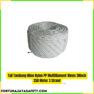 Tali Tambang PP Monofilament 14mm 916inch 220 Meter 3 Strand