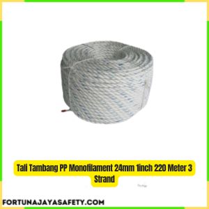 Tali Tambang PP Monofilament 24mm 1inch 220 Meter 3 Strand